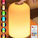 Koofit Luce Notturna Bambini con Telecomando RGB Dimmerabile USB Ricaricabile