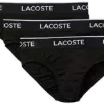 Lacoste 8H3472 Pantaloni, Black/White-Silver Chine, M Uomo