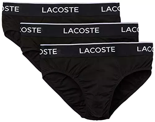 Lacoste 8H3472 Pantaloni, Black/White-Silver Chine, M Uomo