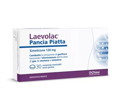 Laevolac Pancia Piatta - Trattamento per Gonfiore e Flatulenza con Simeticone