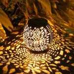 PhilzOps Lanterna Solare da Giardino LED Impermeabile per Esterno - Decorazione Orientale