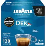 Lavazza A Modo Mio Dek Cremoso, Capsule Caffè Decaffeinato 100% Arabica, Intensità 7, Note di Mandorle
