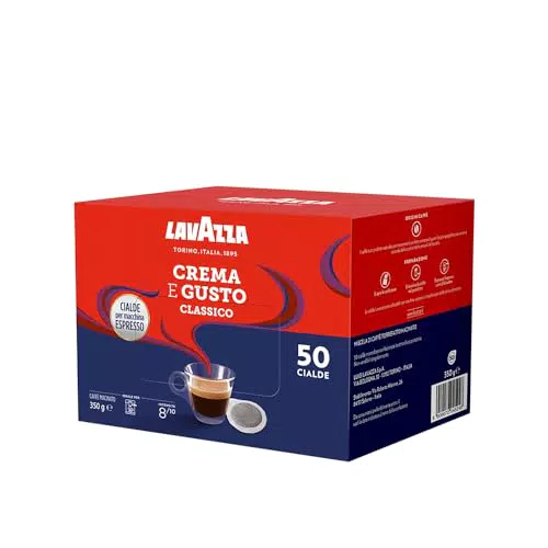 Lavazza Crema e Gusto Classico Caffè per Macchine Espresso Intensità 8 Tostatura Scura