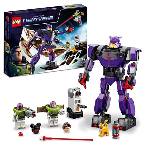 LEGO Lightyear Disney Pixar Battaglia Di Zurg - Giochi Per Bambini Con Minifigure Di Buzz E Izzy - Robot Giocattolo Action Figure Mech