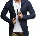 Leif Nelson - Giacca di Felpa con Cappuccio Uomo Hoodie LN-6301