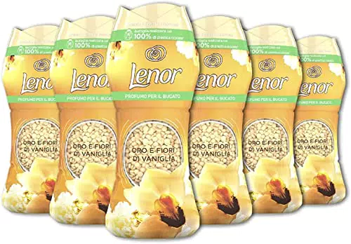 Lenor Profumatore Bucato Perle Profumate Lavatrice, Oro E Fiori Di Vaniglia