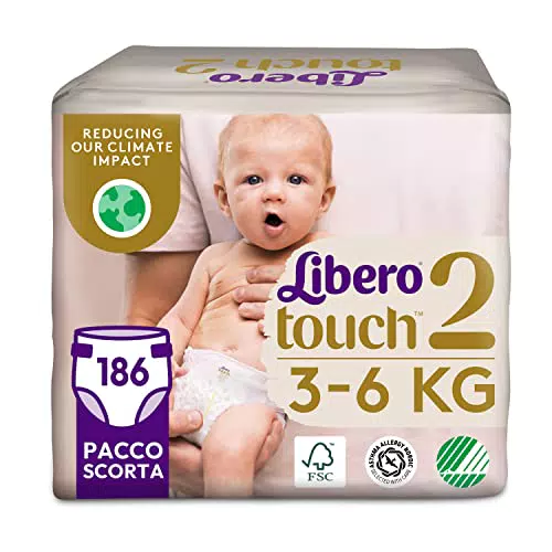 Libero, Pannolini Touch Open per Bambini, 240 Pannolini Taglia 5 per Bambini da 10-14 Kg