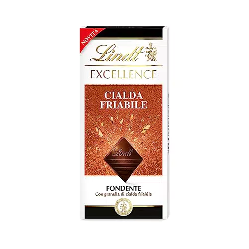 Lindt Excellence Tavoletta di Cioccolato Fondente con Cialda Friabile