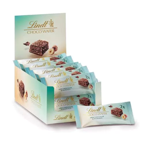 Lindt Expo Choco Wafer Nocciole, Praline Croccanti al Latte con Nocciola e Gianduja