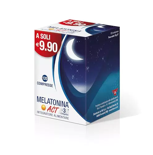 Melatonina ACT + 3 Complex - Integratore Alimentare a Base di Melatonina