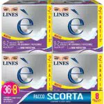 Lines È Lungo con Ali Assobenti in Lactifless, 36 pezzi +8 in omaggio