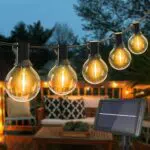 Litogo Catena Luminosa Solare 13M con 15+1 LED G40 per Esterno Impermeabile - Energia Solare
