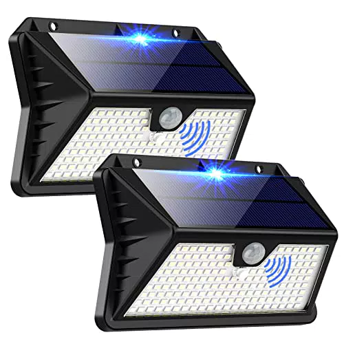 Faretto LED Esterno con Sensore di Movimento - Lampada Solare IP65 Impermeabile