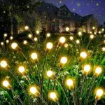 Luci Solari da Giardino Firefly Lights con Sfera LED Twinkle - Lampada Solare da Esterno Impermeabile per Decorazioni Giardino