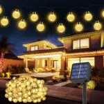Luci Solari da Esterno a LED con 8 Modalità - Catena Luminosa Impermeabile per Giardino e Feste