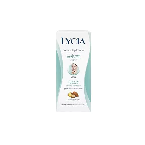 Lycia Crema Depilatoria Donna Viso Velvet Touch con Proteine della Seta