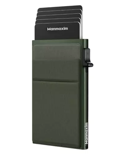 Portafoglio Uomo RFID in Alluminio con Porta Carte e Banconote