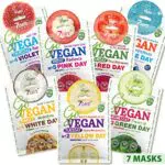 Maschere per il Viso Vegane Biologiche - Set di Maschere Idratanti e Nutrienti