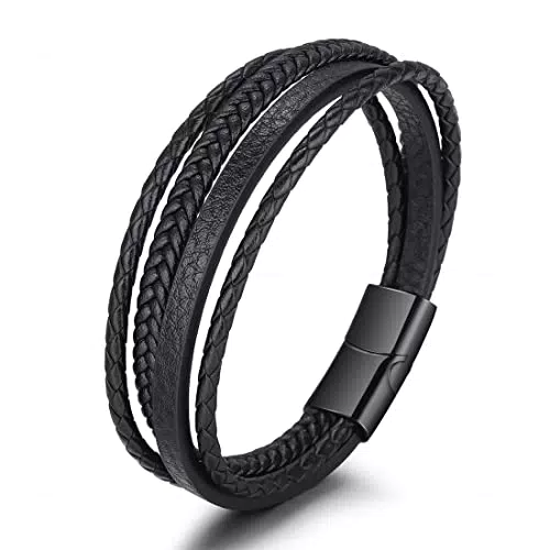 Bracciale Uomo in Pelle Premium MenYiYDS - Idea Regalo Maschile