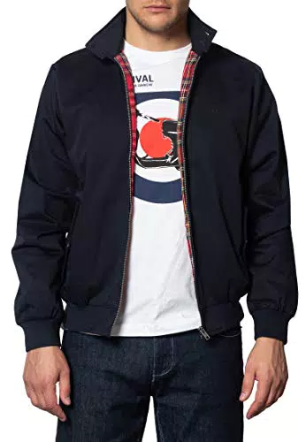 Merc of London Harrington Jacket Blu