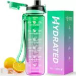 Borraccia Mevoly Sportiva Motivazionale 1 Litro Trasparente senza BPA