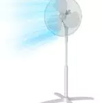 Ventilatore a Piantana Midea FS40-20M Altezza Regolabile Silenzioso con 3 Livelli di Velocità e Oscillazione 80°