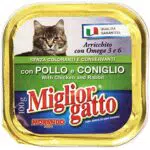 MigliorGatto Vaschetta Pollo e Coniglio