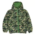 Minecraft Pufferjacke Jungen con Logo Camouflage - Verde