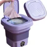 Mini Lavatrice Portatile Pieghevole con Centrifuga - Ideale per Campeggio e Viaggi
