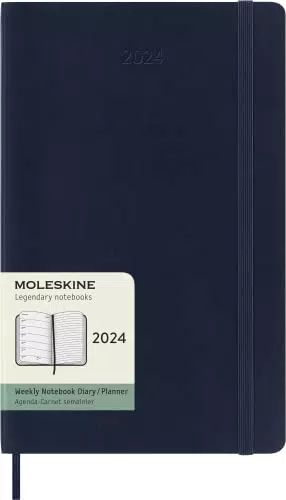 Moleskine Agenda Settimanale con Spazio per Note 12 Mesi 2024