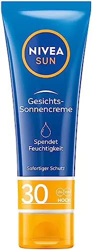 NIVEA Crema Solare Viso SPF 30 - Protezione Istantanea e Idratazione 24 Ore