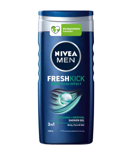 NIVEA MEN Cool Kick Fresh Effect Doccia Shampoo al Mentolo