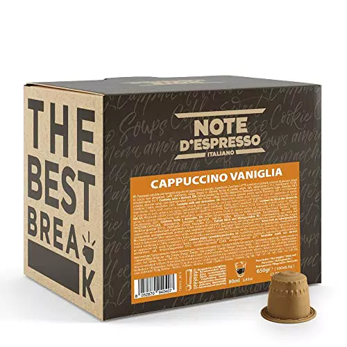 Note D'Espresso Cappuccino Vaniglia Capsule Compatibili Nespresso