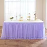 Lavanda Tulle Gonna da Tavolo per Feste e Matrimoni - Marca NSSONBEN