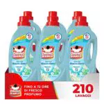 Omino Bianco Detersivo Liquido per Lavatrice con Fresco Profumo di Muschio Bianco