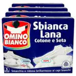 Omino Bianco Sbianca Lana in Polvere con Formula Sbiancante - Confezione da 5 Buste