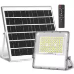 Lampade Solari OUSFOT da Esterno con Telecomando e 72 LED IP65 - Faretto Solare Impermeabile