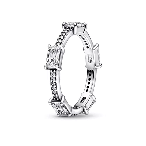 Anello Pandora Timeless in Argento Sterling con Zirconi Trasparenti