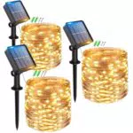 Luci Solari Esterno a LED per Giardino e Albero Natale - Energia Solare Impermeabile