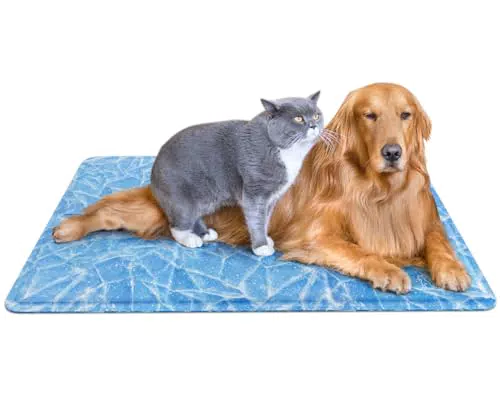 Tappetino Refrigerante Pecute per Cani e Gatti in Gel Auto-raffreddante