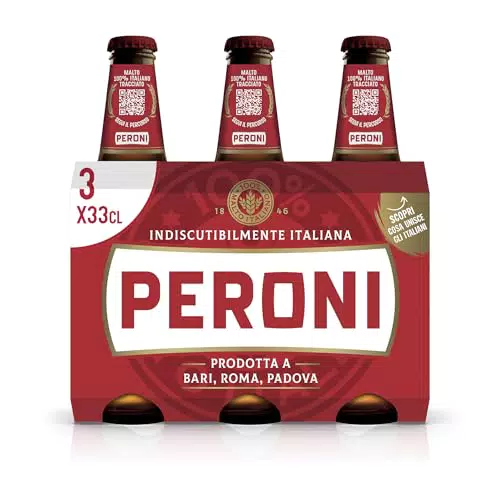 Peroni Birra Lager Edizione Speciale con Malto Italiano - Gusto Amaro Moderato - 4.7% Vol