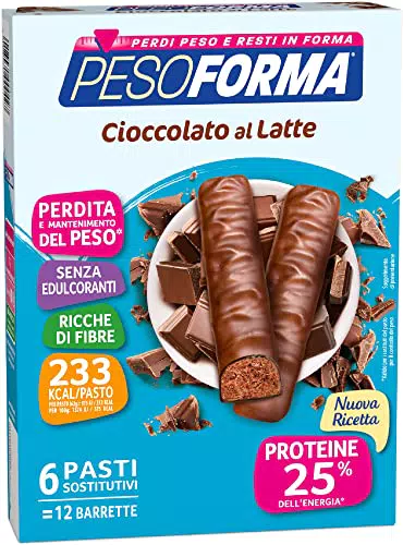 Pesoforma Barrette Cioccolato al Latte, Pasti Sostitutivi Dimagranti
