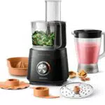 Philips Robot da Cucina Compatto con PowerChop e Lama in Acciaio Inossidabile