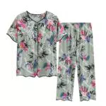 Pigiama Donna Cotone Leggero Lungo Estivo Taglia Grande Stampa Primaverile Moda Casual Comodo Estivi - [Brand]