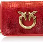 Pinko Love Click Micro Full Strass - Borsa Donna