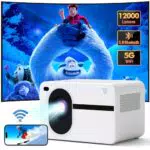 Proiettore WiFi 5G e Bluetooth Full HD 1080P - Compatibile con iPhone/Android/HDMI/USB/PS5/TV Stick