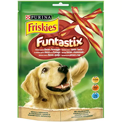 Friskies Funtastix Snack per Cani al Bacon e Formaggio