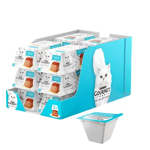 Purina Gourmet Revelations Mousse con Tonno, Confezione da 12 porzioni