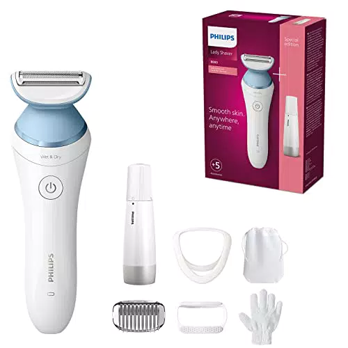 Philips Serie 8000 - Rasoio da donna cordless con accessori inclusi