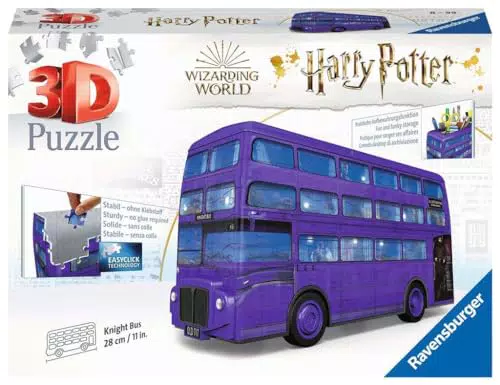 Ravensburger Puzzle 3D Harry Potter Knight Bus - Regalo Natale